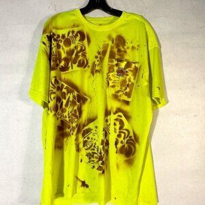 Carhartt XL Chartreuse UFO Upcycle OOAK